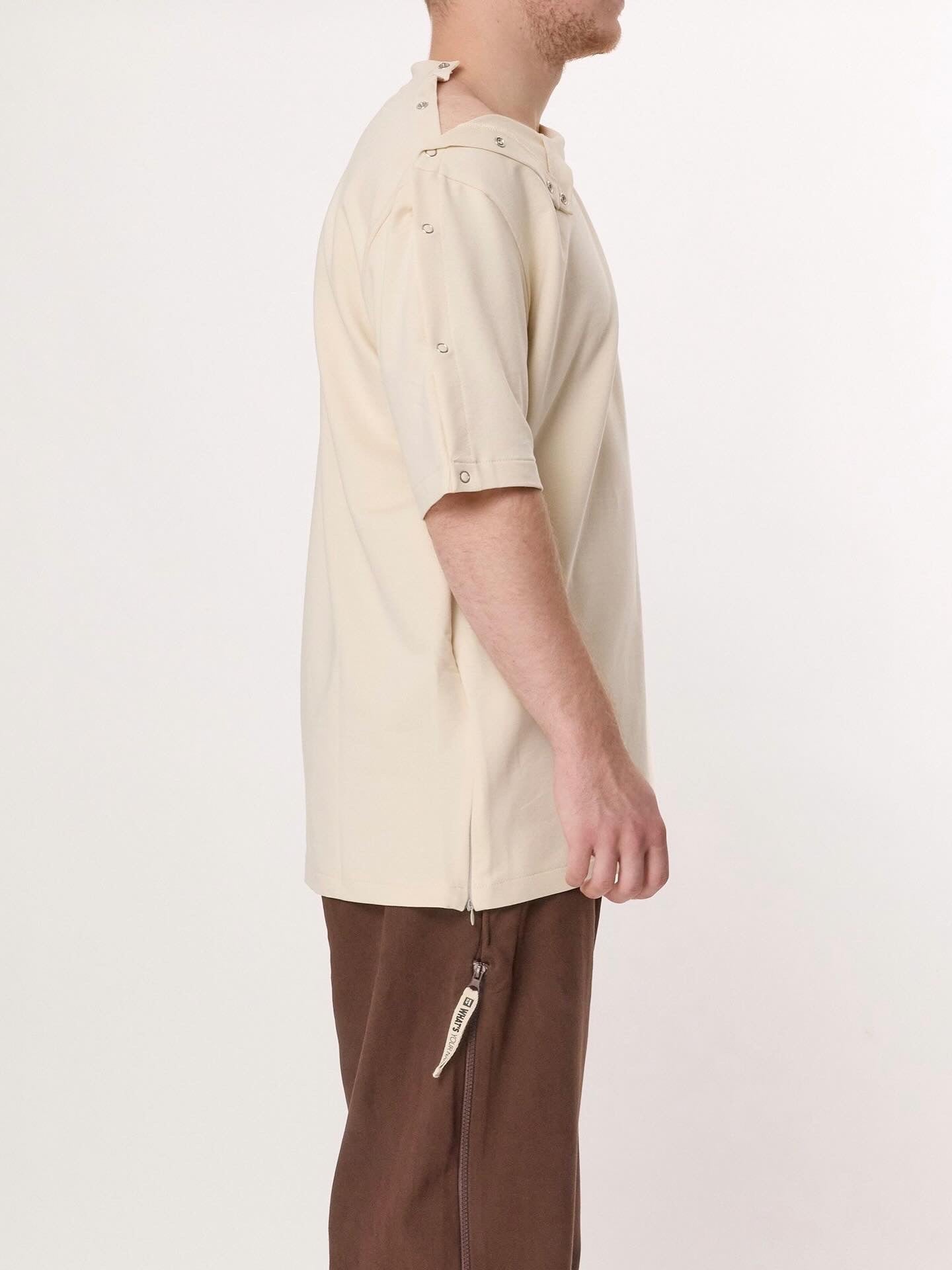 WYNflair Adaptive T-Shirt – Cream, Easy Dressing