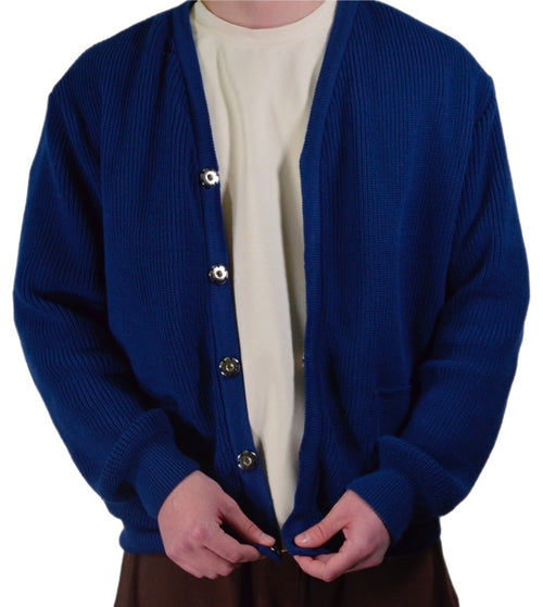 WYNflair Adaptive Cardigan – Royal Blue, Easy Button